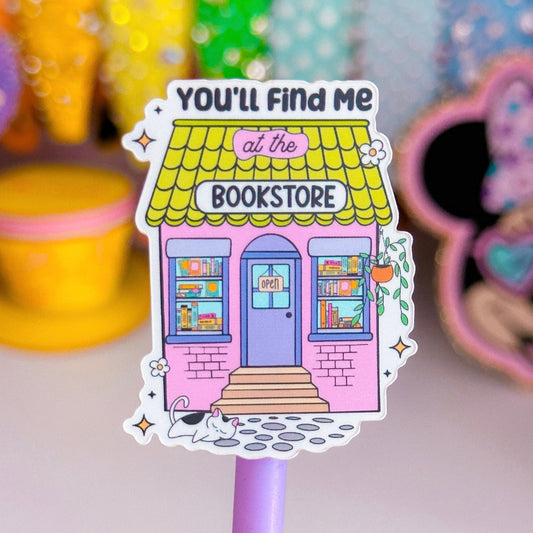 Waterproof Sticker - BOOKISH You'll Find Me At The Bookstore