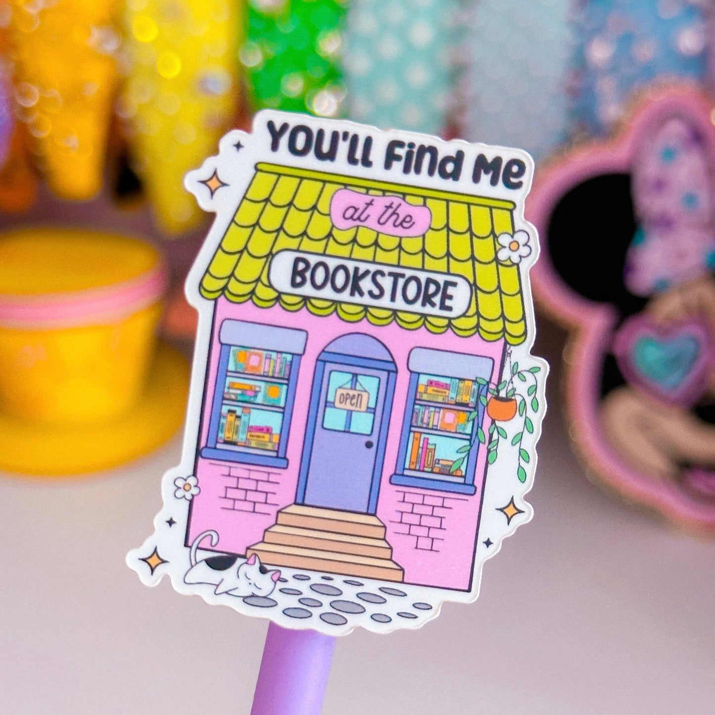 Waterproof Sticker - BOOKISH You'll Find Me At The Bookstore