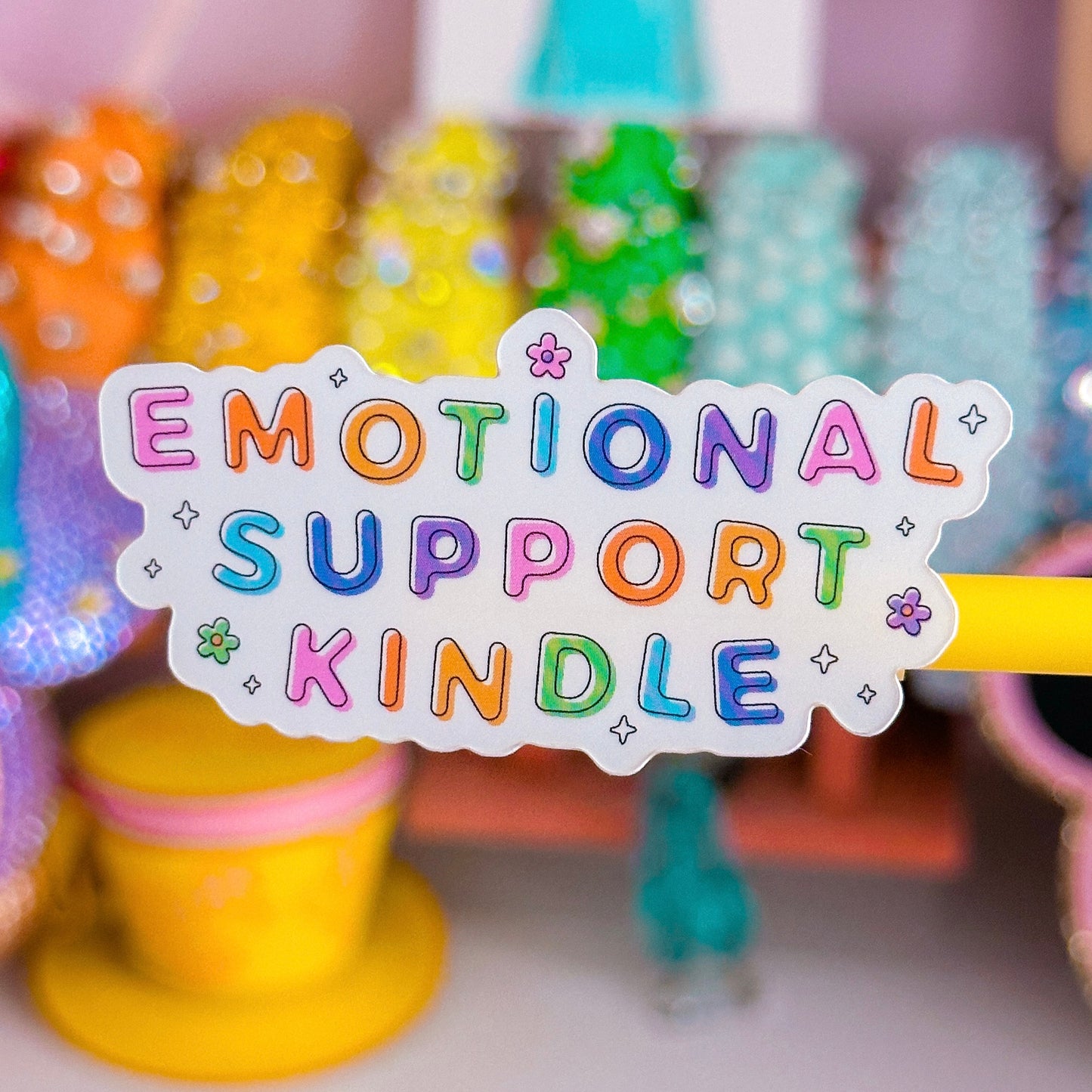 Waterproof Sticker - BOOKISH Emotional Support Kindle