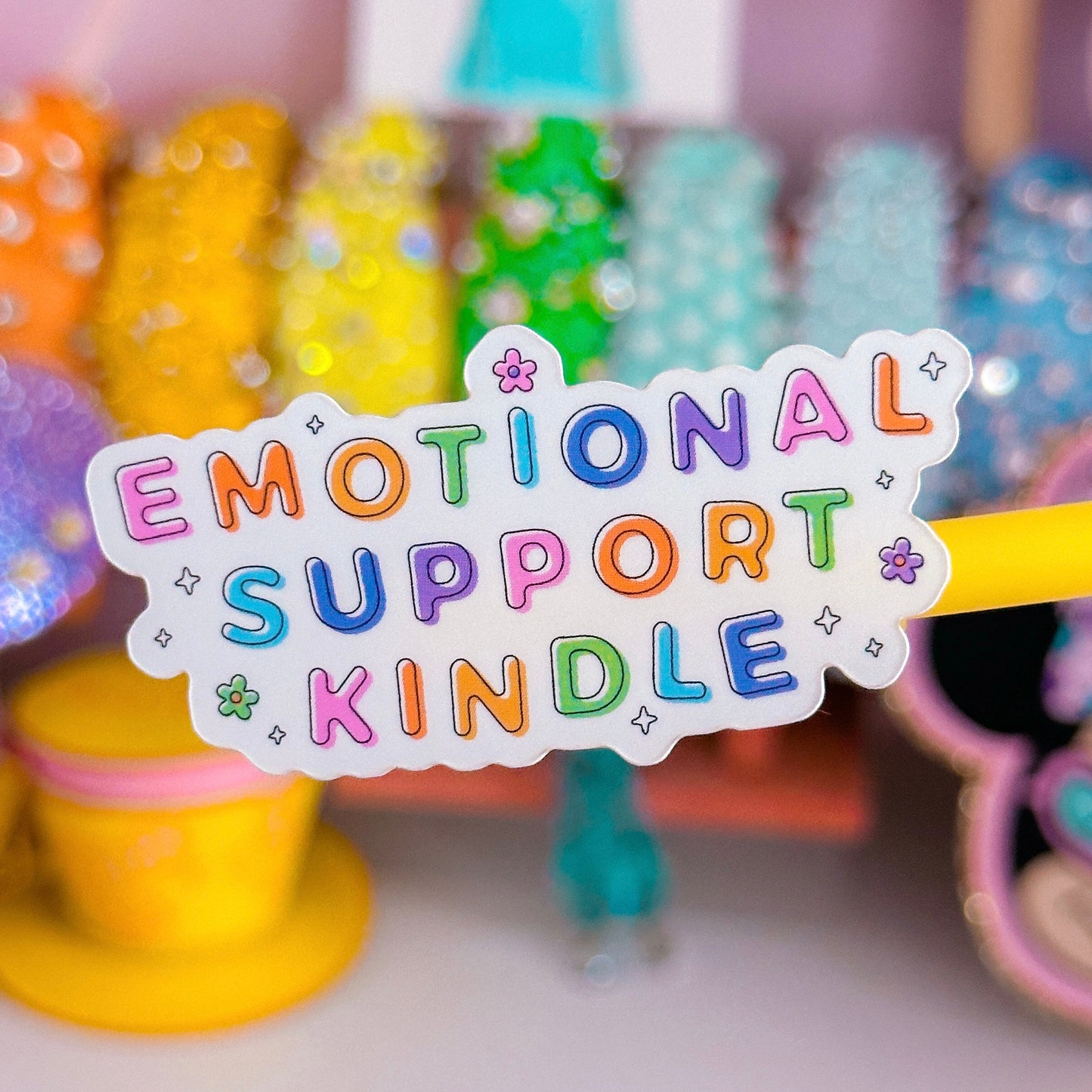 Waterproof Sticker - BOOKISH Emotional Support Kindle