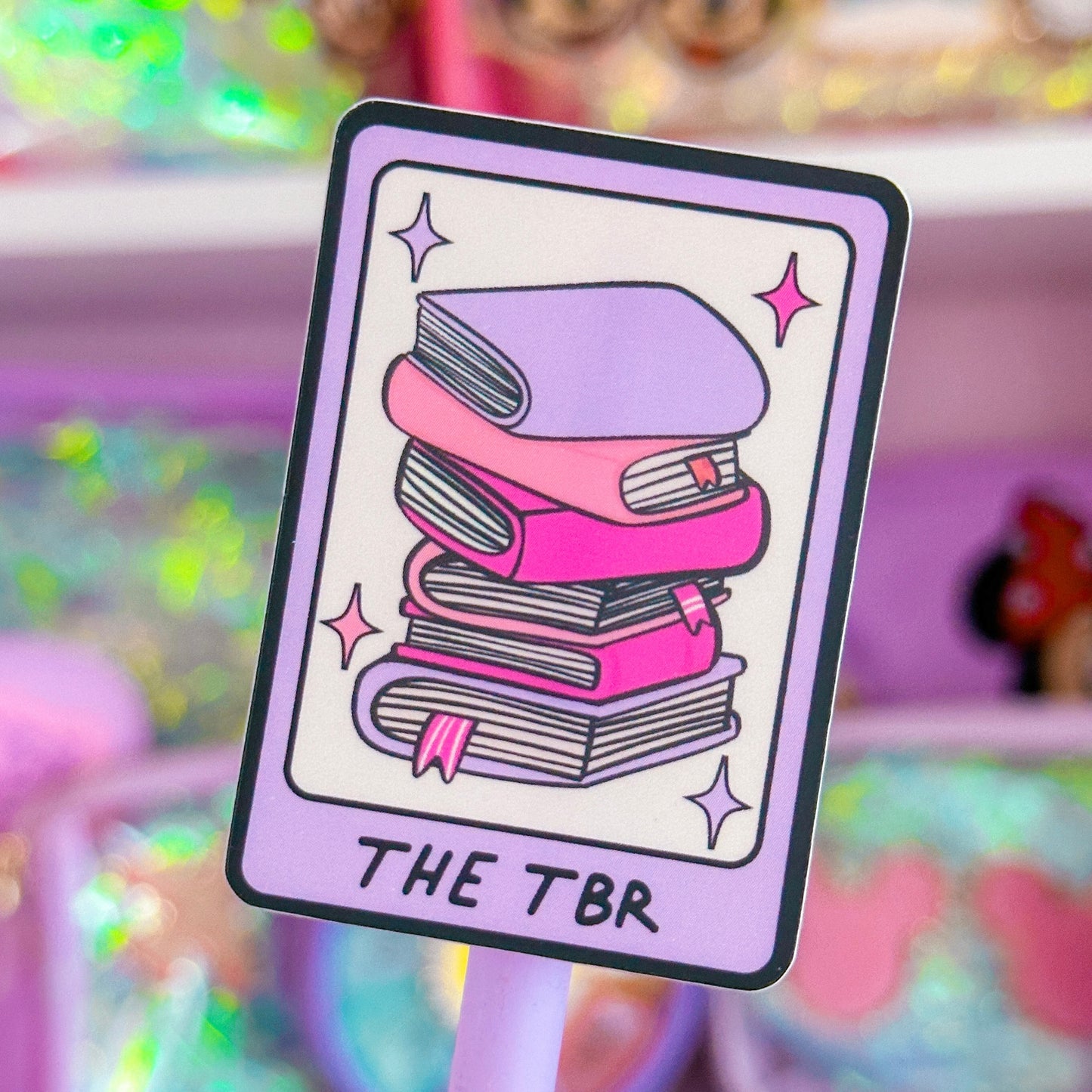 Waterproof Sticker - BOOKISH Tarot Card TBR