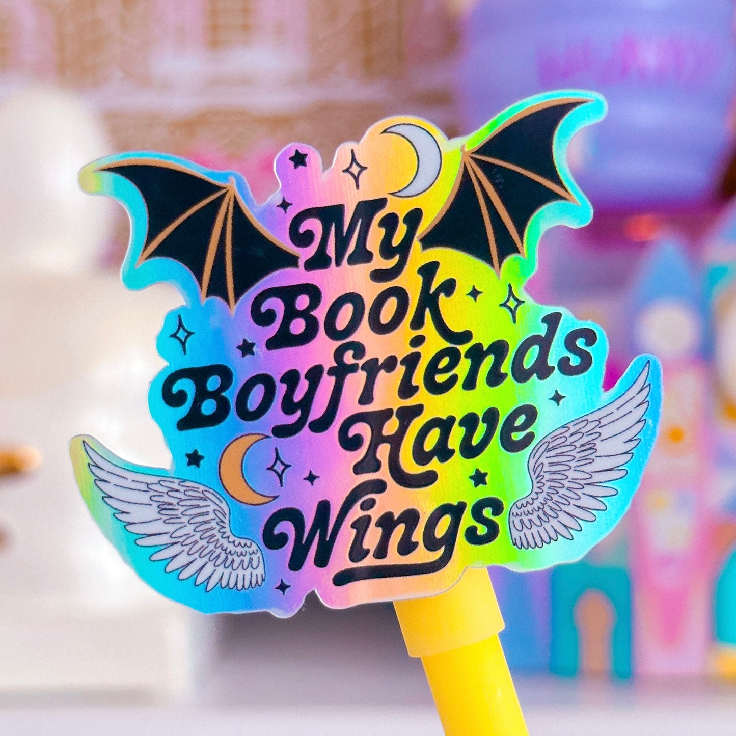 Waterproof Sticker - BOOKISH My Book Boyfriends Have Wings