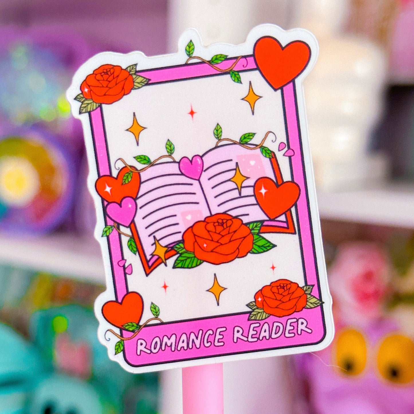 Waterproof Sticker - BOOKISH Tarot Card Romance & SMUT