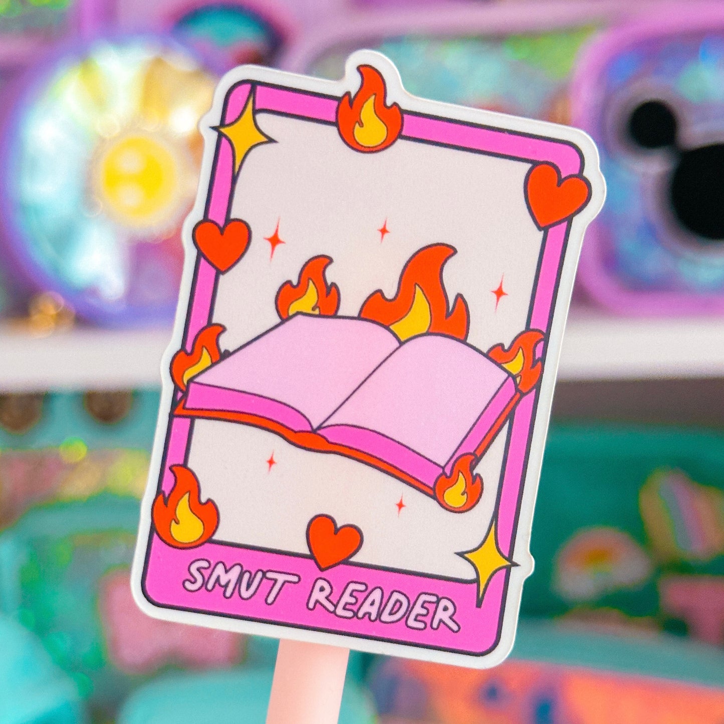 Waterproof Sticker - BOOKISH Tarot Card Romance & SMUT