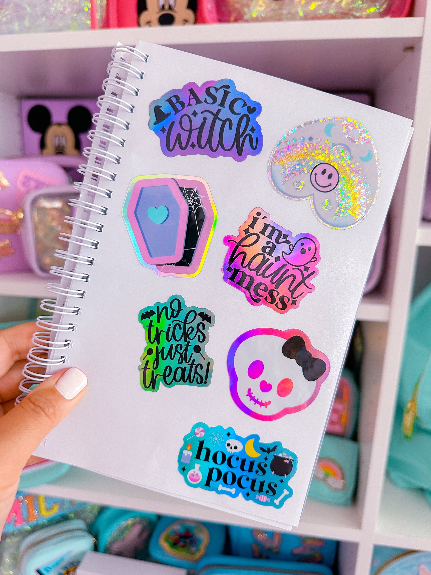 Glitter Waterproof Sticker - Hocus Pocus
