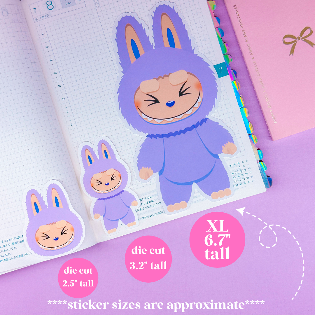 Paper Sticker Die Cuts - Lil' Rainbow Bubus