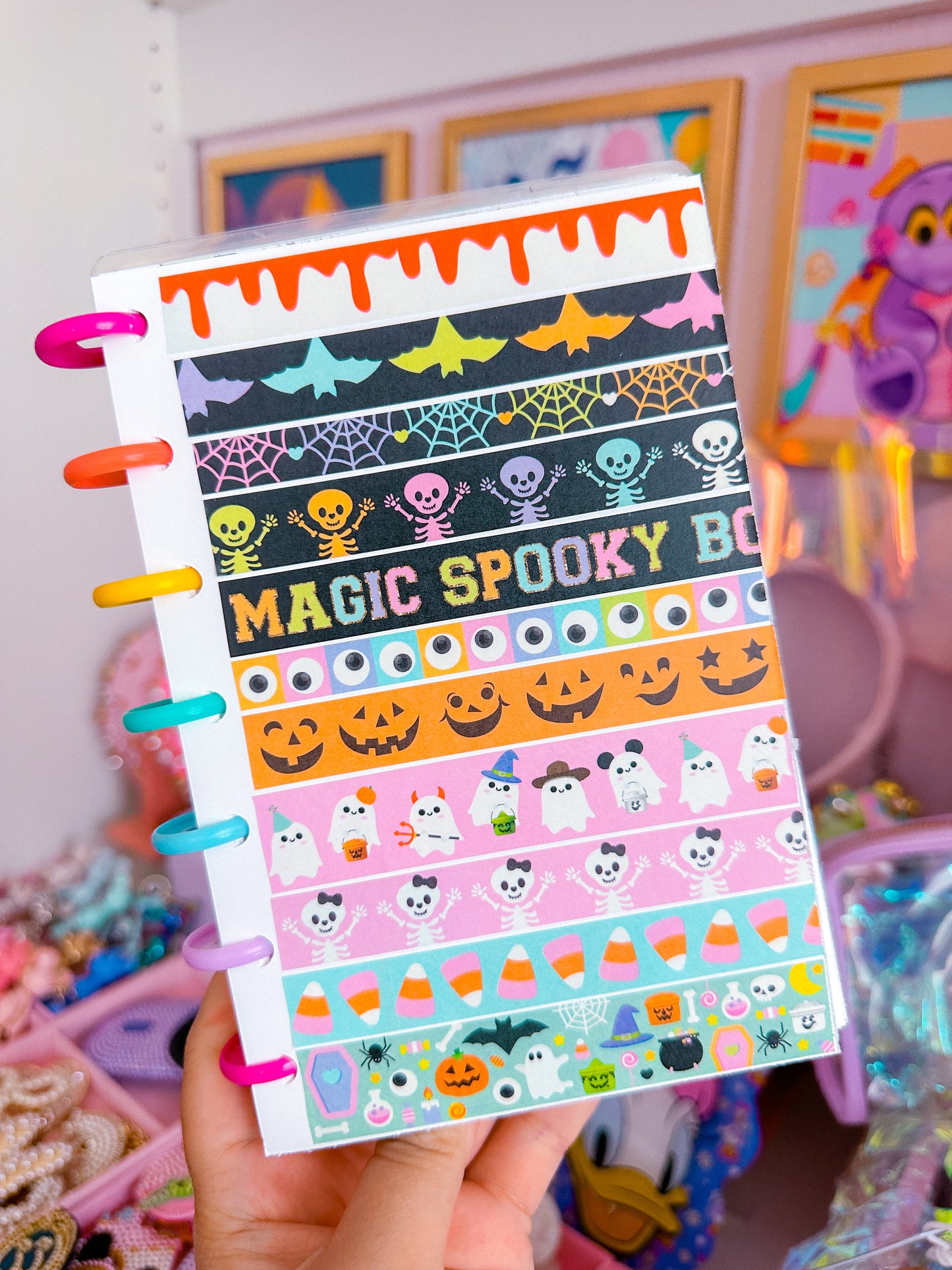 10MM Washi Tape - Pastel Spiderwebs