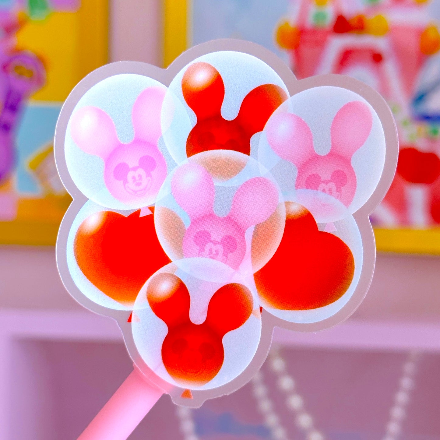Valentine Balloon - Clear Waterproof Sticker