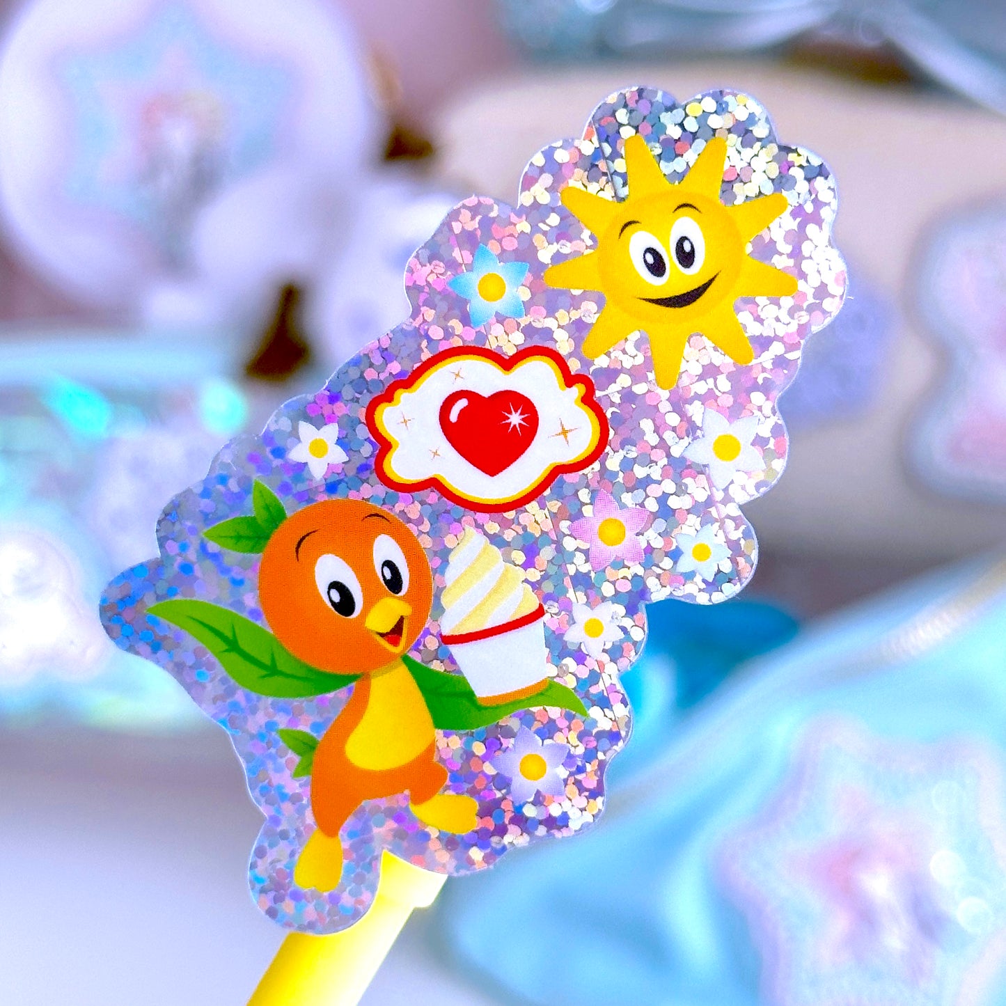 Waterproof Sticker - Citrus Swirl Wall