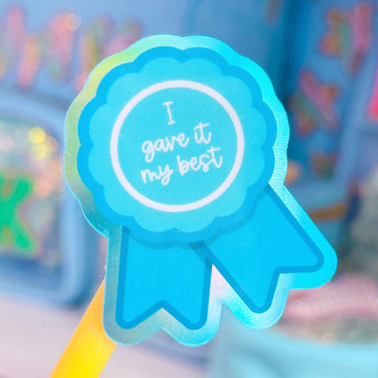 Waterproof Sticker - Prize Ribbon