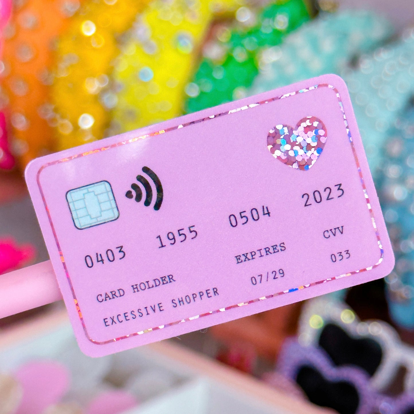 Waterproof Sticker - Pink CC