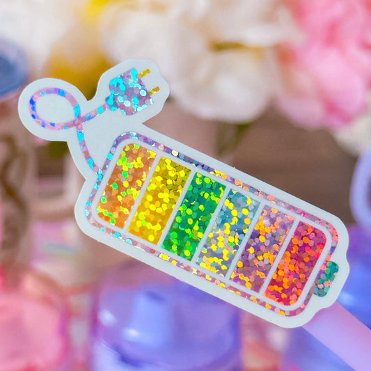 Waterproof Sticker - Rainbow Battery