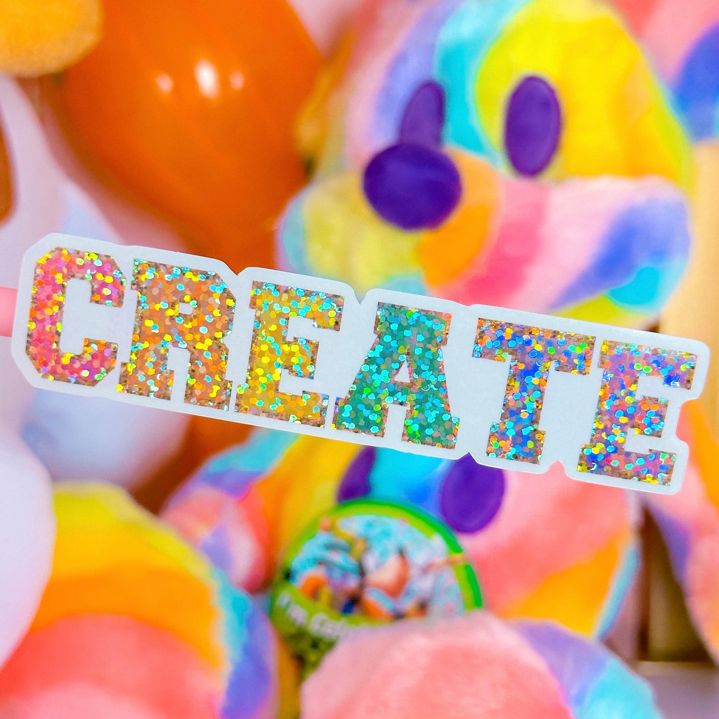 Waterproof Sticker - (Varsity Letter) CREATE