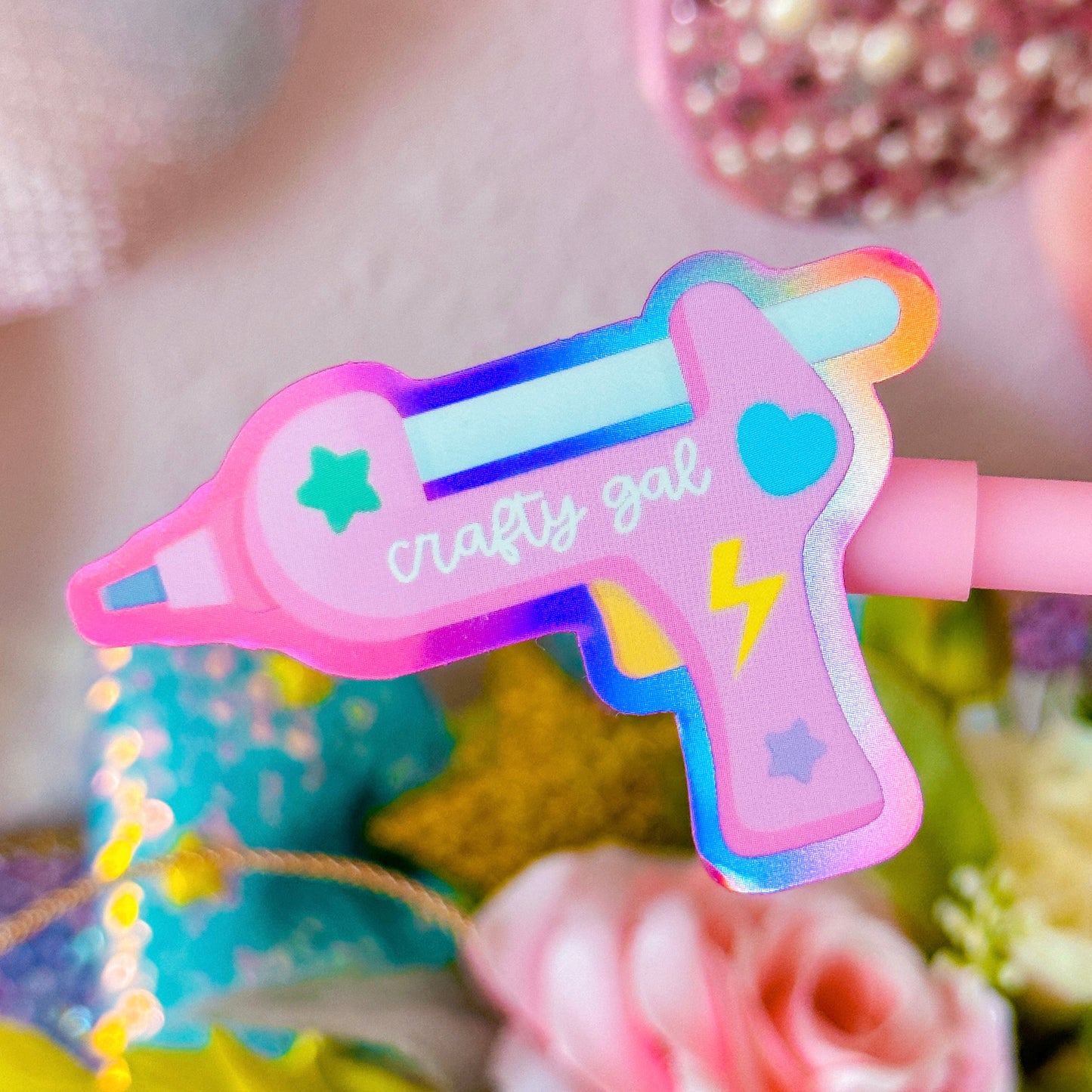 Waterproof Sticker - Crafty Glue Gun