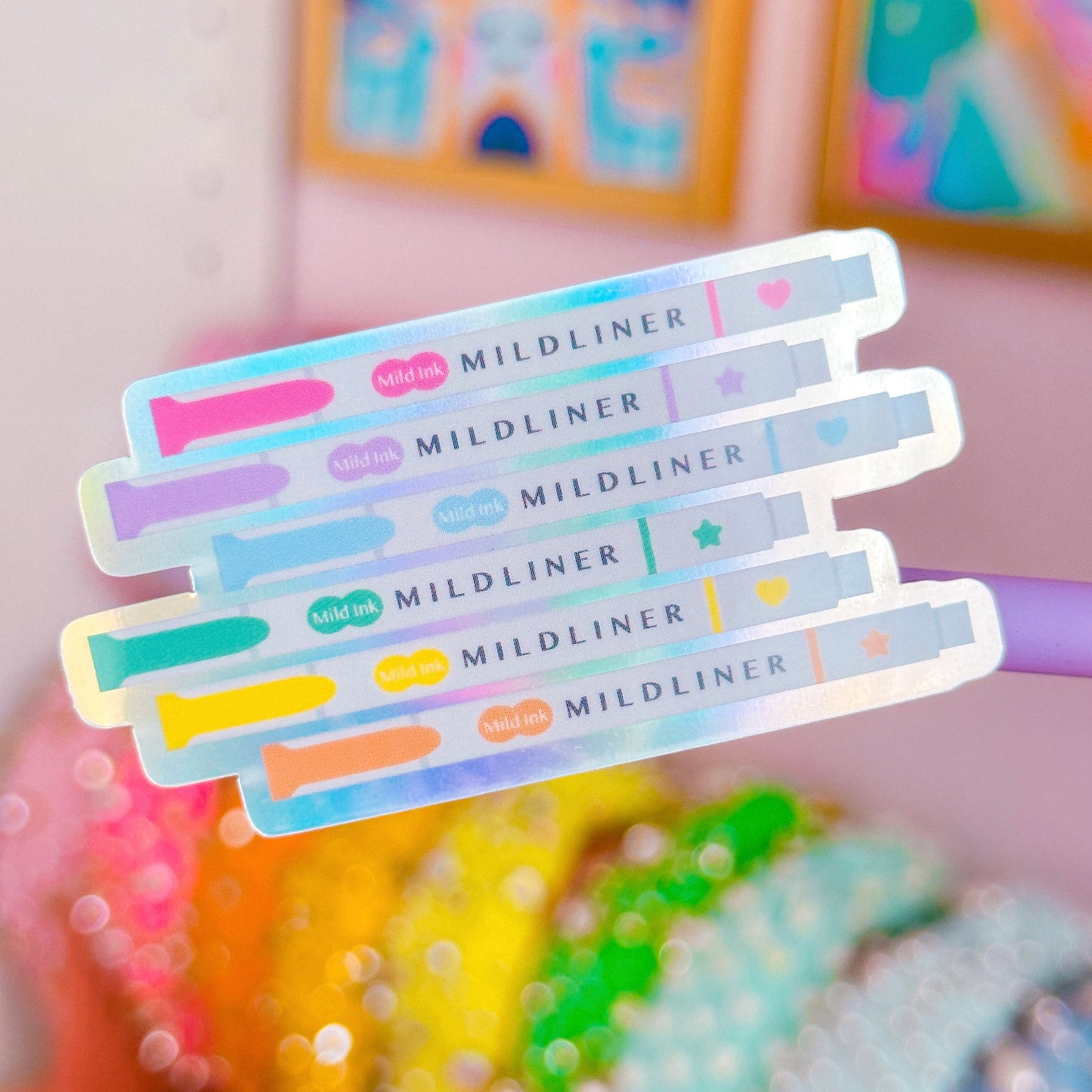 Waterproof Sticker - Rainbow Highlighters
