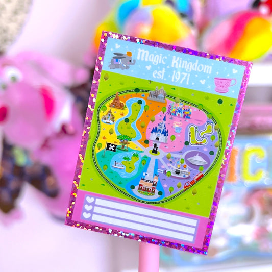 WATERPROOF STICKER - Paper Map (Magic Kingdom)