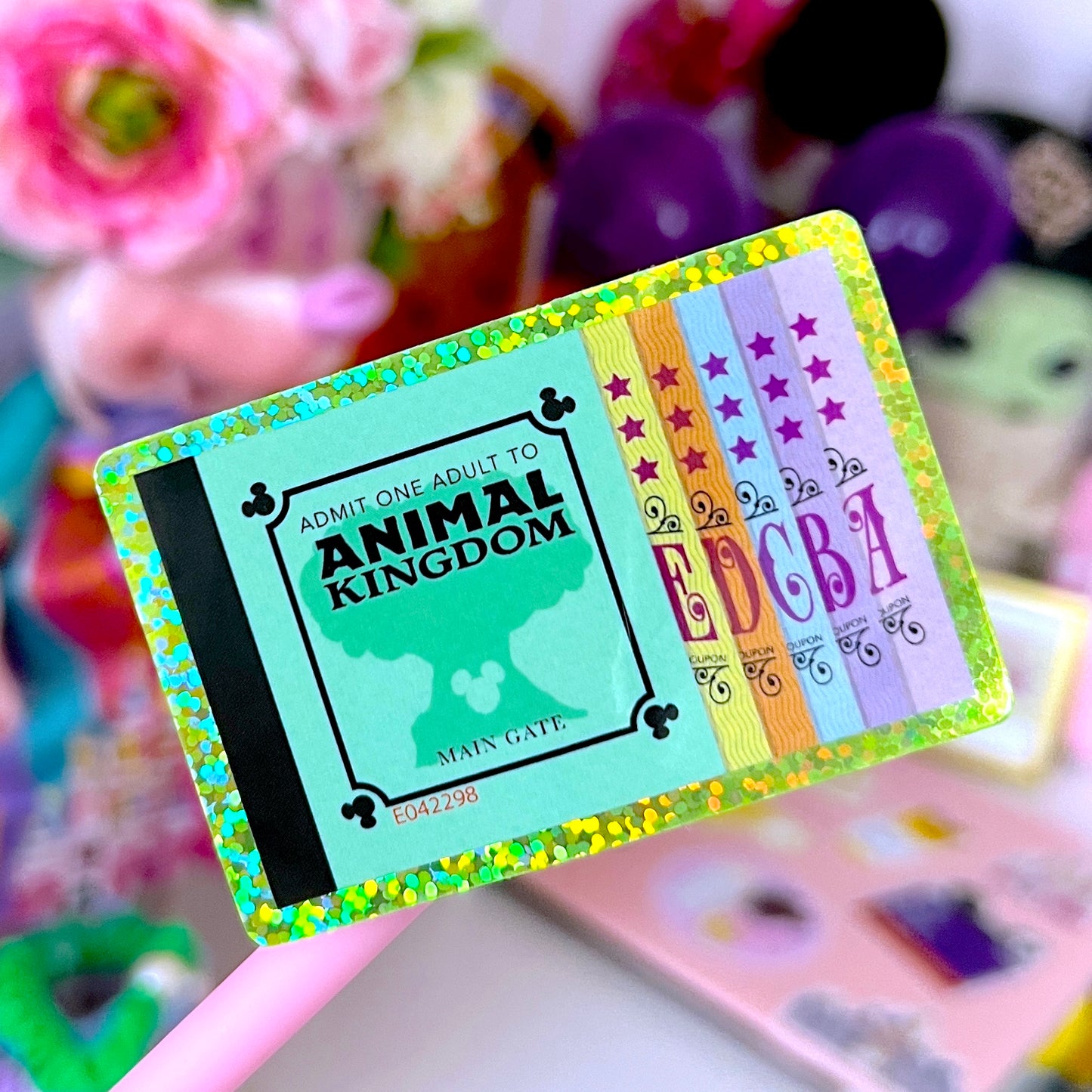 Waterproof Sticker - Ticket Book (Animal Kingdom)