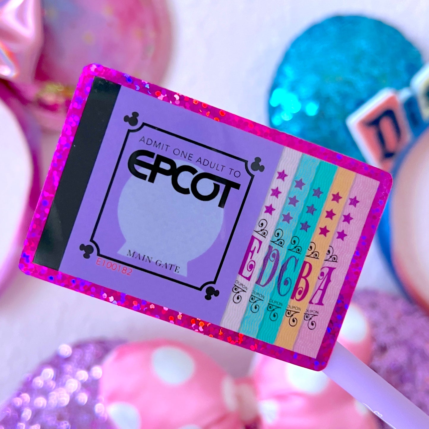 Waterproof Sticker - Ticket Book (Epcot)