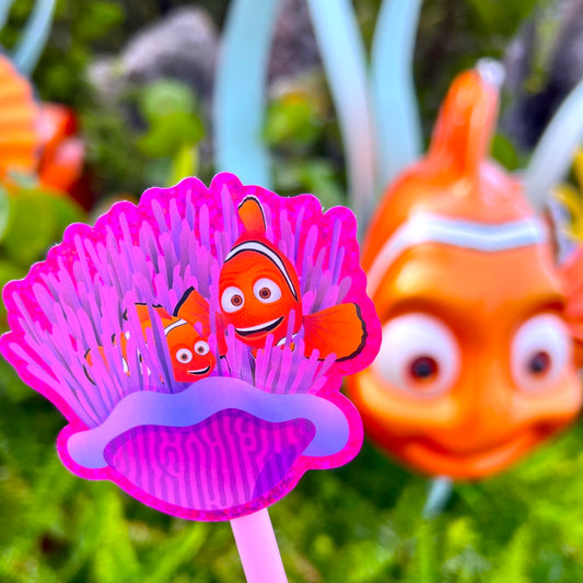 Clown Fish - Ocean Friends Glitter Waterproof Sticker
