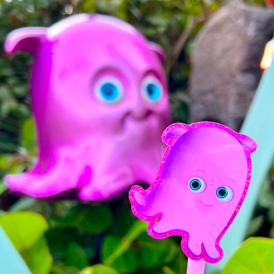 Baby Octopus - Ocean Friends Glitter Waterproof Sticker