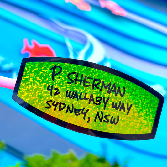 P. Sherman Goggle Strap - Ocean Friends Glitter Waterproof Sticker