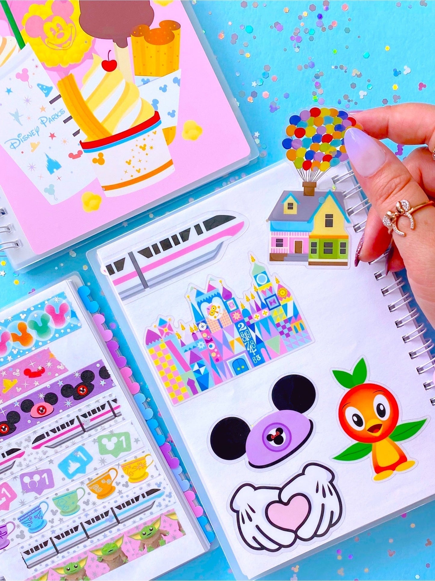 Reusable Sticker Book - A5 SIZE - 3D Purple Park Day