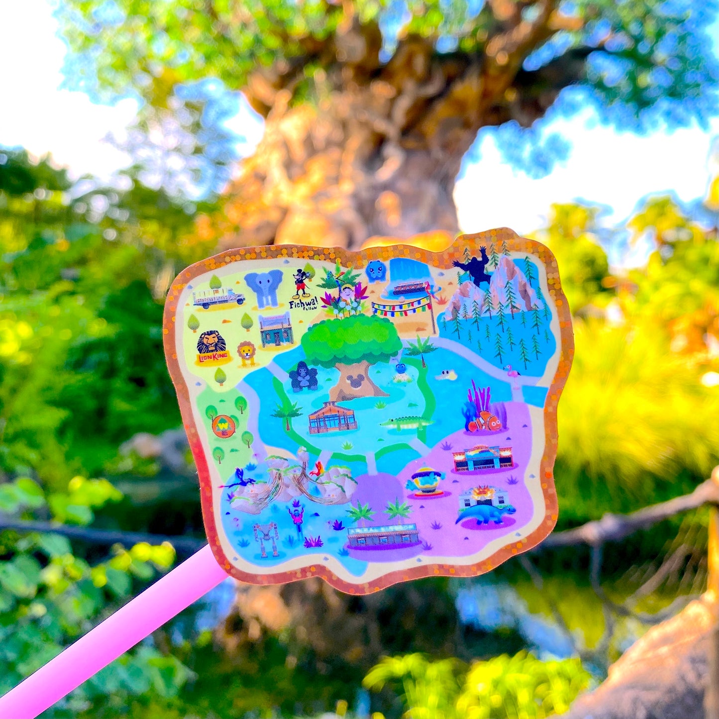 WATERPROOF STICKER - DAK MAP