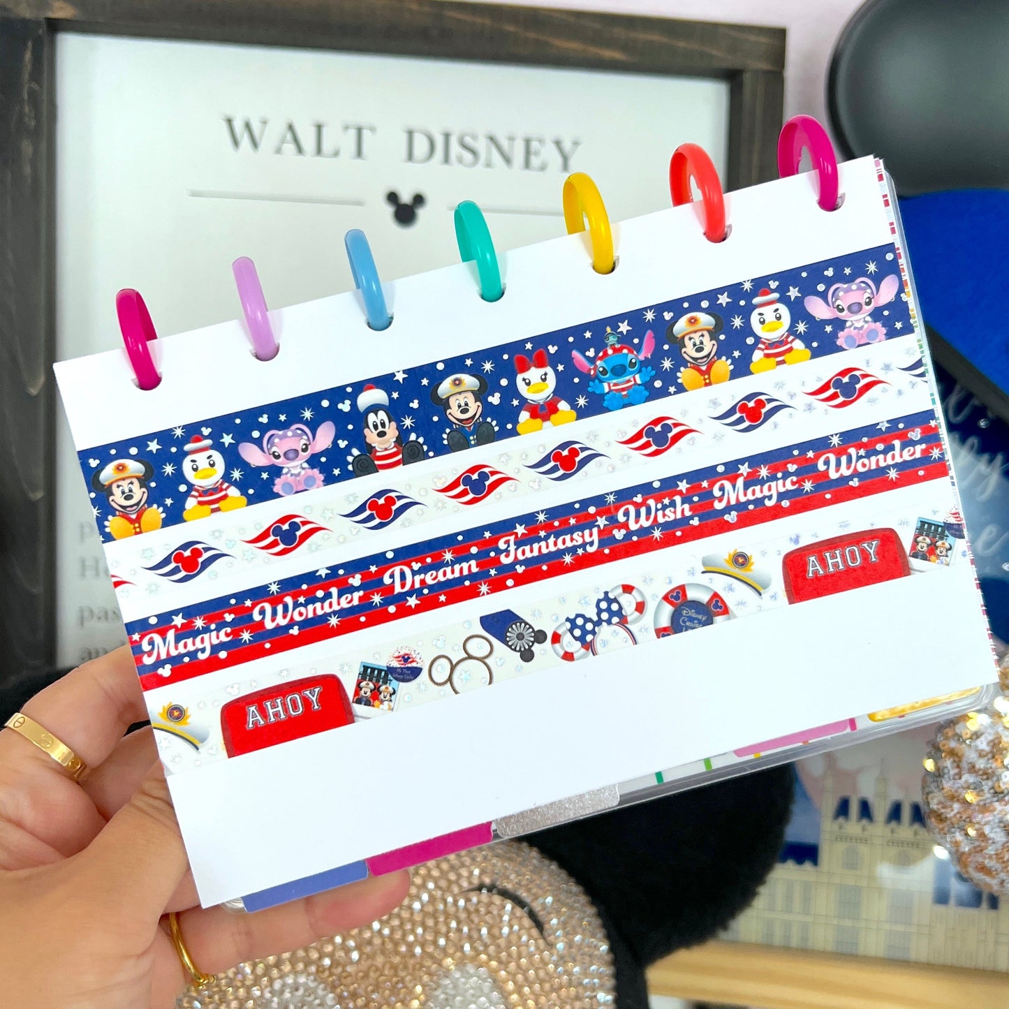 $1 DEAL! 15MM Foiled Washi Tape - DCL Ship Names