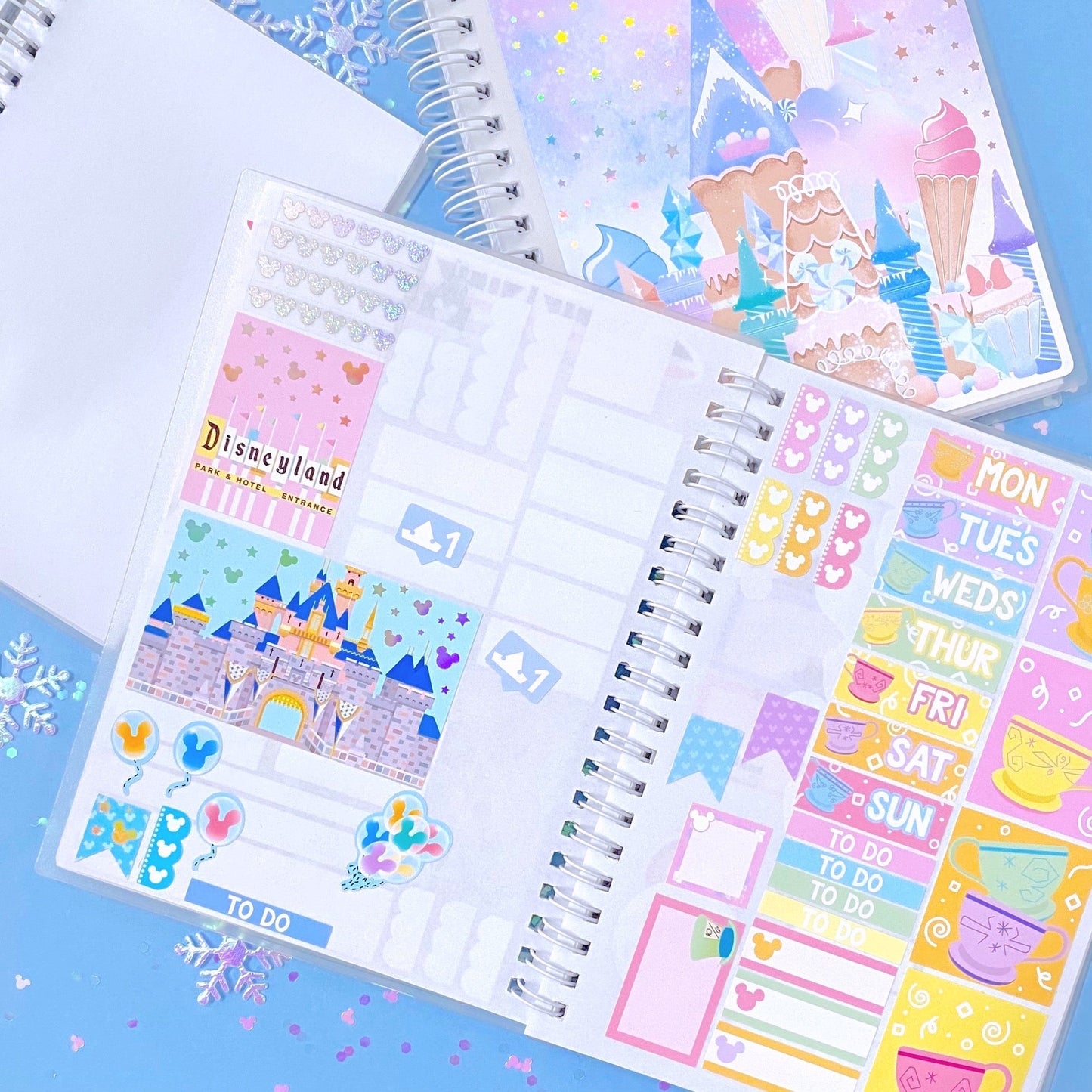 Reusable Sticker Book - A5 SIZE - 3D Purple Park Day