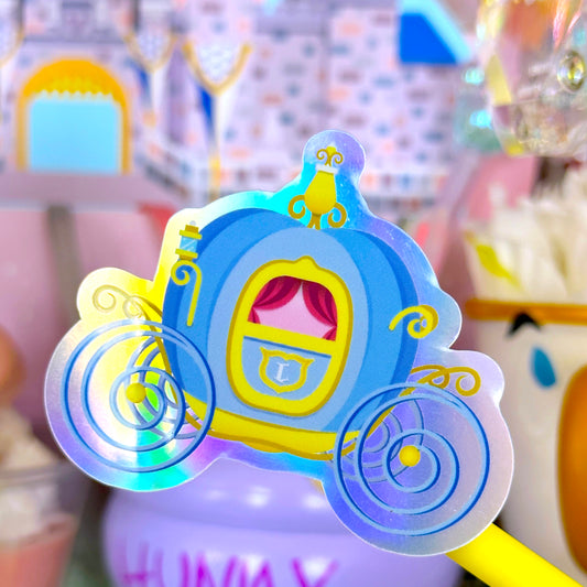 Waterproof Sticker - (Cinderella)Carriage