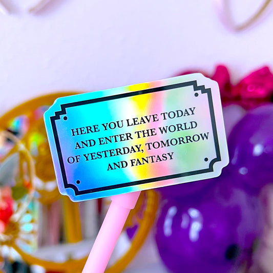 Waterproof Sticker - DL Entrance Plaque