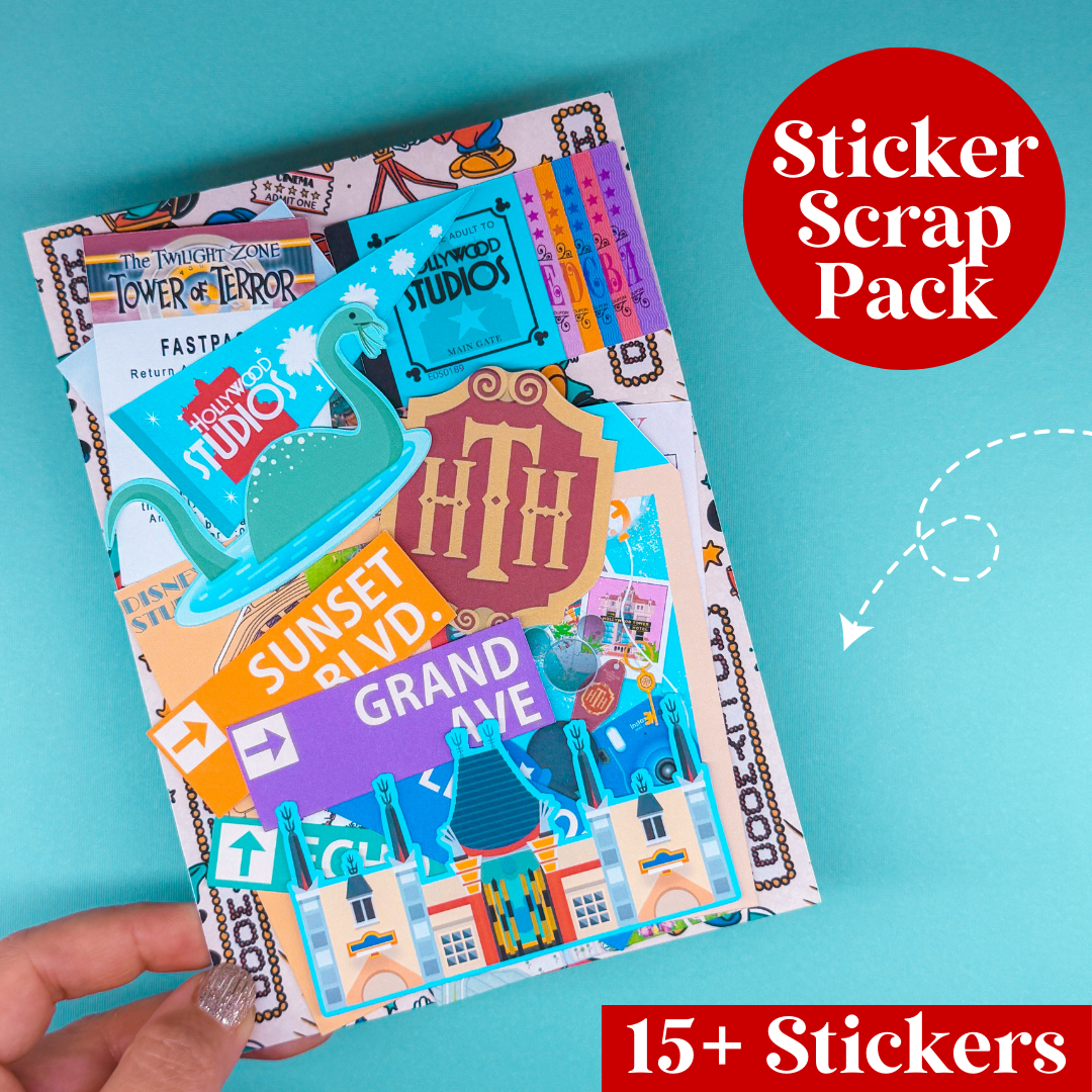 NEW! STICKER SCRAP PACK - Hollywood Studios