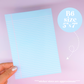 Journaling Paper Sticker - 5x7 Full Page Background Stickers (Pastel Papers)