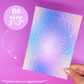 Journaling Paper Sticker - 5x7 Full Page Background Stickers (Iridescent)