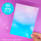 Journaling Paper Sticker - 5x7 Full Page Background Stickers (Iridescent)