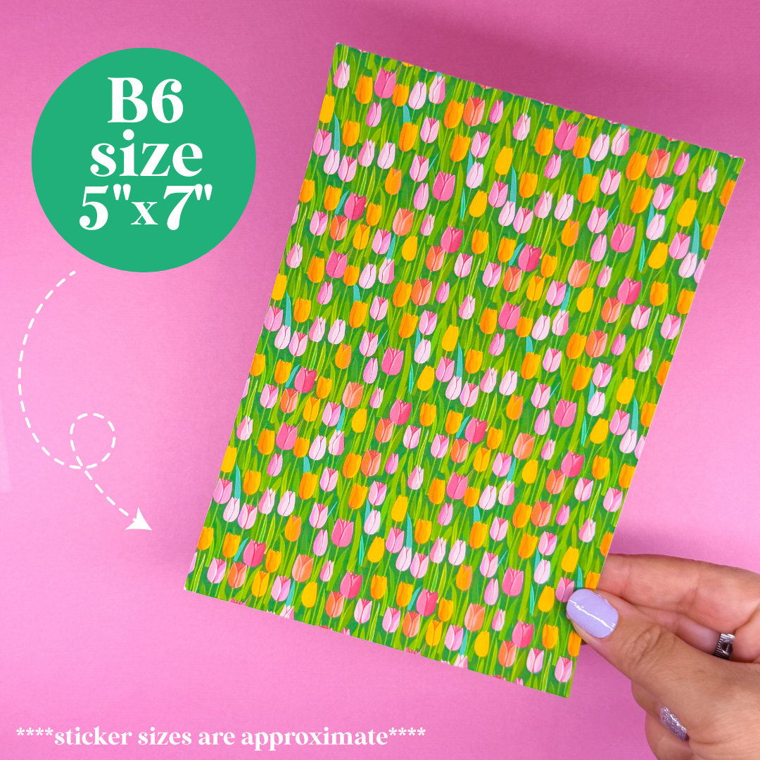 Journaling Paper Sticker - 5x7 Full Page Background Stickers (Wicked)