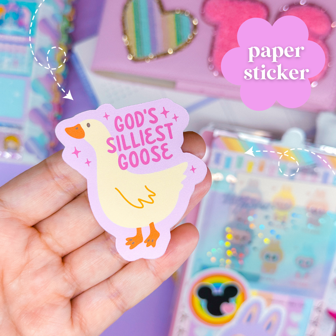 Journaling Paper Sticker - Silly Goose