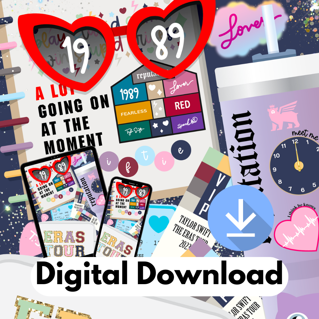 *DIGITAL DOWNLOAD ONLY* Original Flatlay - SWIFTIE ERAS (COVER + 5x7)