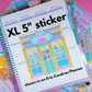 XL PAPER Journal STICKER - 2026 Storefront Die Cuts