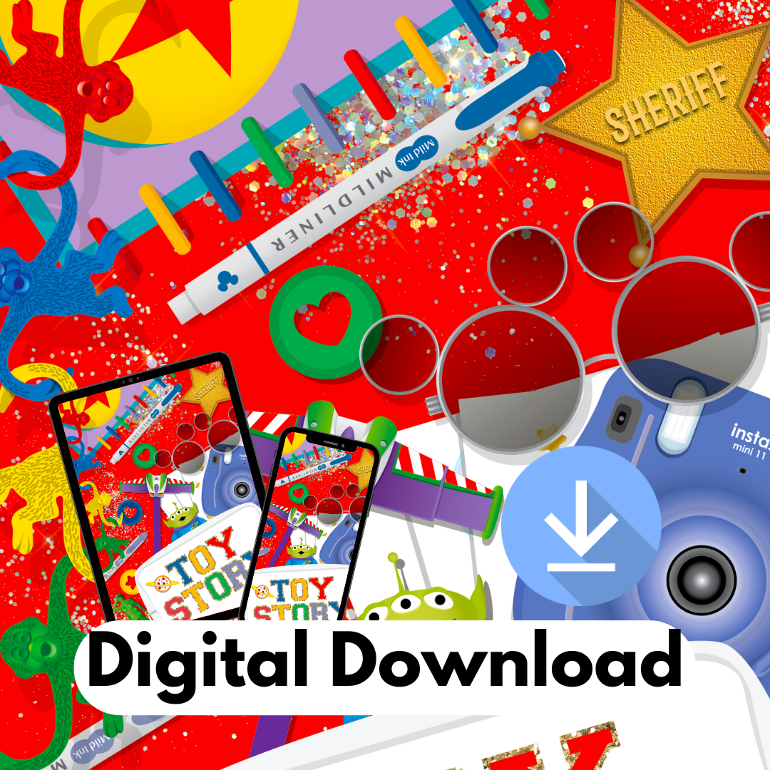 *DIGITAL DOWNLOAD ONLY* Original Flatlay 5x7 - ANDY'S TOYS