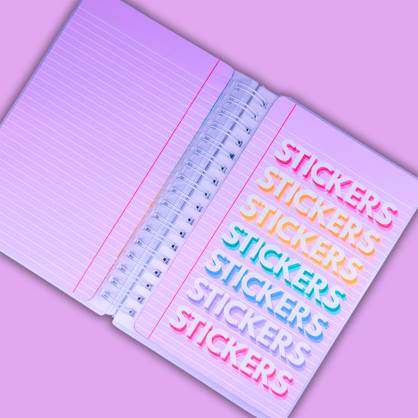 *PRE-ORDER* Reusable Sticker Book (Peel 'n Stick) - Notebook Paper - *SHIPS EARLY/MID OCTOBER* (Copy)