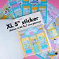 XL PAPER Journal STICKER - 2026 Storefront Die Cuts