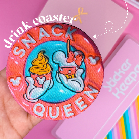 Drink Coaster - 3D Snack Queen