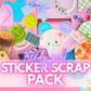 STICKER SCRAP PACK - Trendy Girl