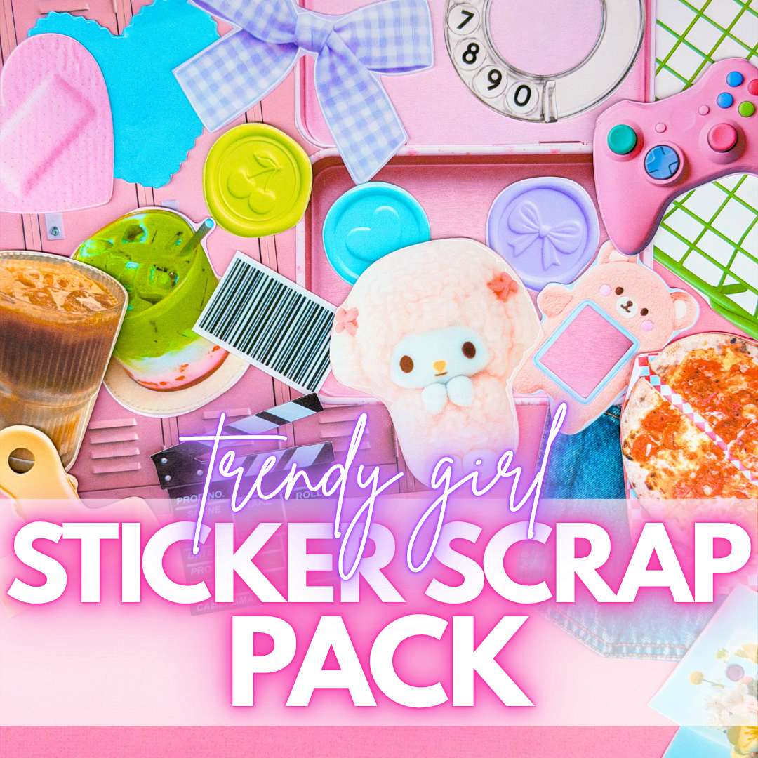 STICKER SCRAP PACK - Trendy Girl