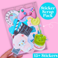 STICKER SCRAP PACK - Trendy Girl