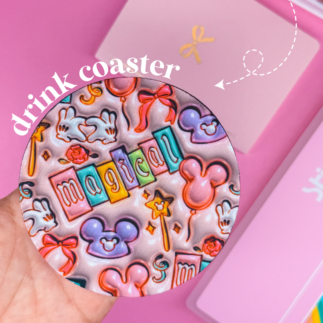 Drink Coaster - 3D Puffy Magic