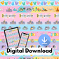 *DIGITAL DOWNLOAD ONLY* - Magical Washi Dashboard (COVER SIZE)