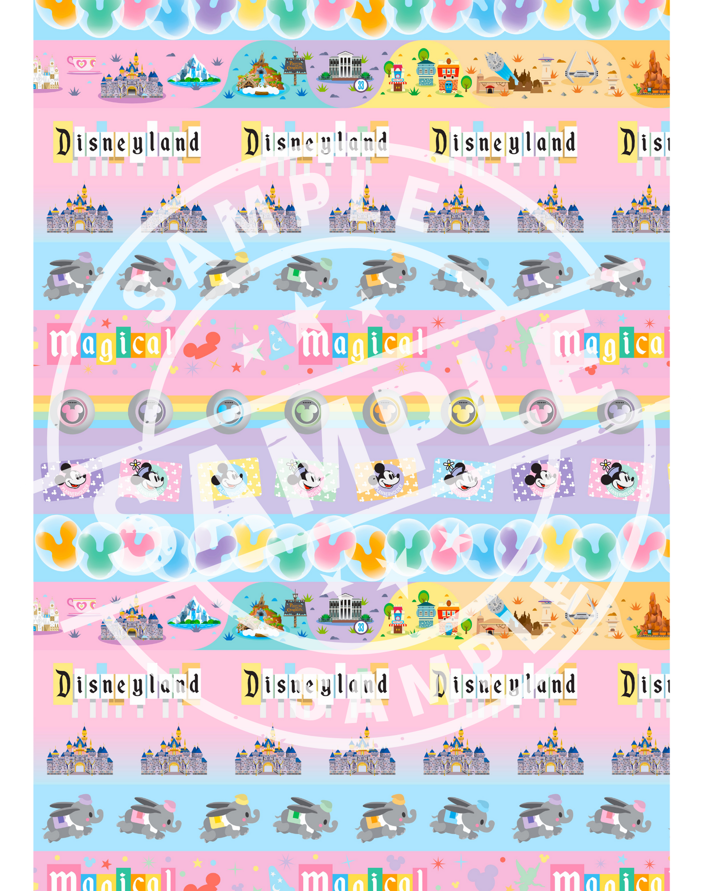 *DIGITAL DOWNLOAD ONLY* - Magical Washi Dashboard (COVER SIZE)