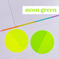 Transparent Sticky Notes - 1.6 x1.6 (NEON Circles)